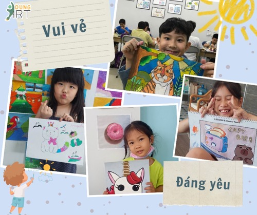 Buổi học của các bé nhà Young Art