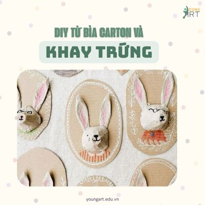 diy-tranh-nổi-động-vật-3d-từ-bìa-carton-và-khay-trứng